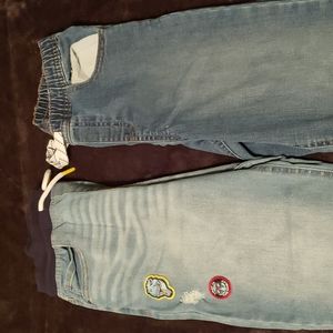 Boys Size 10 Elastic Waistband Jeans Bundle